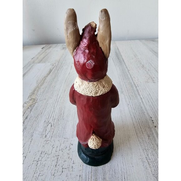 Betty lou byrnes Peter Claus entail rabbit‎ bunny Santa decor vintage 1989 - Picture 4 of 9